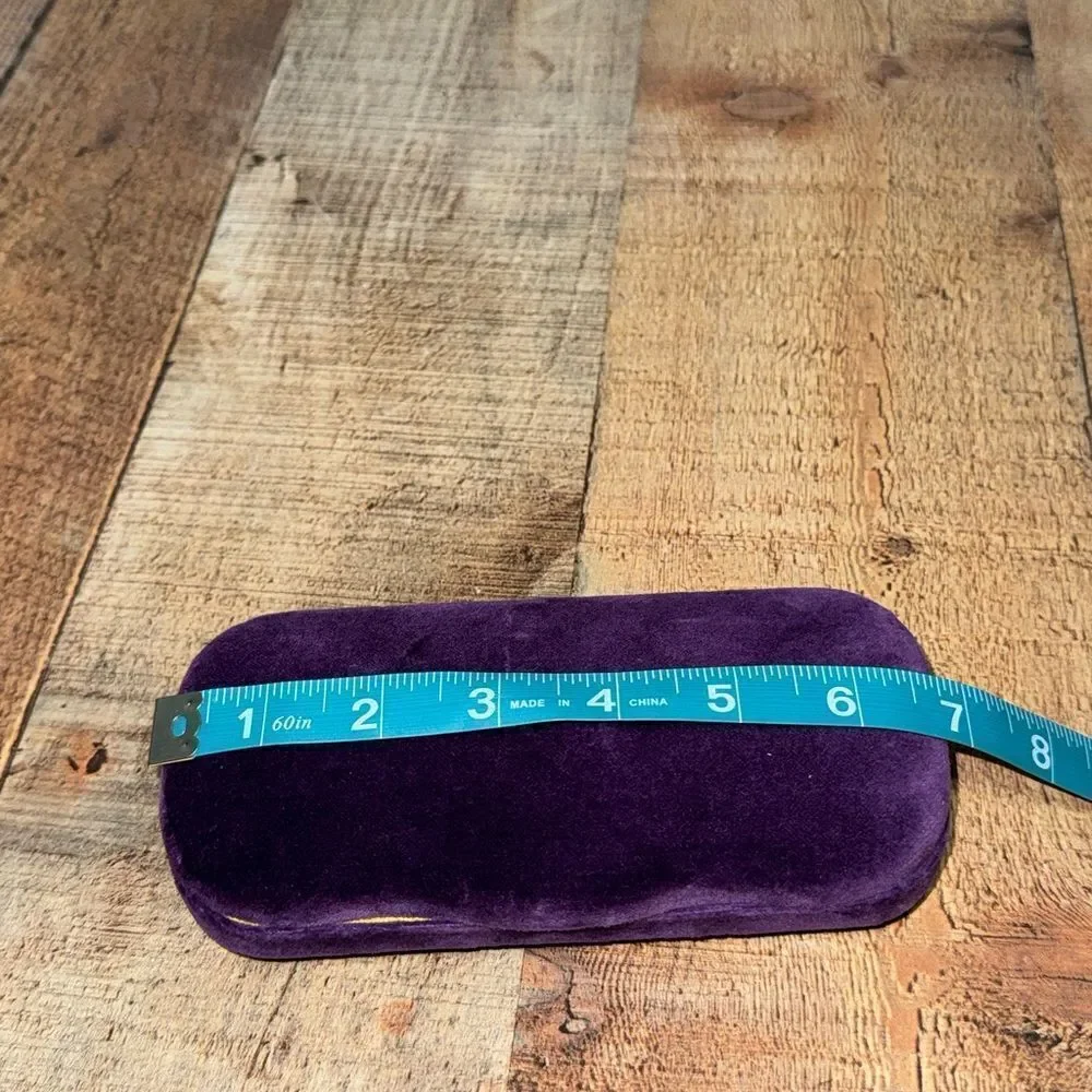 Gucci Purple Velvet Sunglasses Eyeglasses Case.